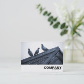 Drei Tauben auf einem Dach Visitenkarte (Stehend Vorderseite)