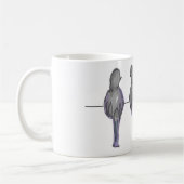Drei Tauben-Kumpel Kaffeetasse (Links)