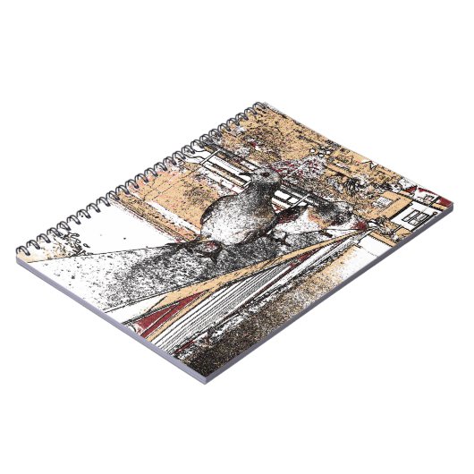 Drei Tauben Notizblock (Linke Seite)