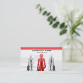 Drei Technologien Visitenkarte (Stehend Vorderseite)