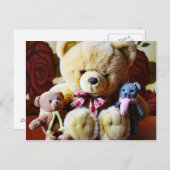 Drei Teddy Bears Postkarte (Vorne/Hinten)