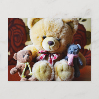 Drei Teddy Bears Postkarte