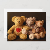 Drei Teddy Bears Postkarte (Vorne/Hinten)