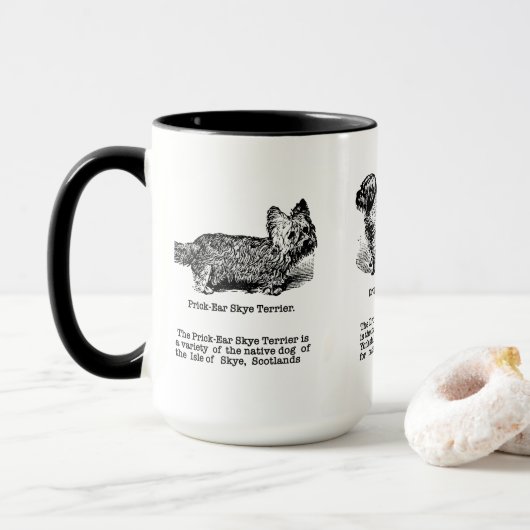 Drei Terrier Dog Rassen Tasse (Mit Donut)