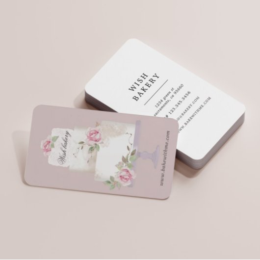 Drei-Tier-Kuchen-Kuchen Visitenkarte