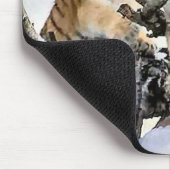 Drei Tiger CUB in den Schnee-Kunst-Geschenken Mousepad (Ecke)