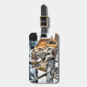 Drei Tigerjungen Gepäckanhänger (Vorderseite vertikal)