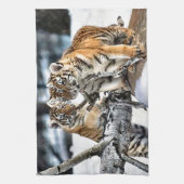 Drei Tigerjungen Handtuch (Vertikal)