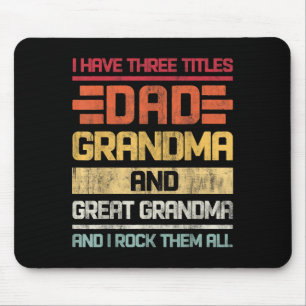 Drei Titel Vater Oma & Amp; Großes Oma und ich Mousepad