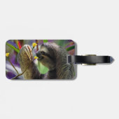 Drei-Toed Baum-Trägheit Gepäckanhänger (Rückseite horizontal)