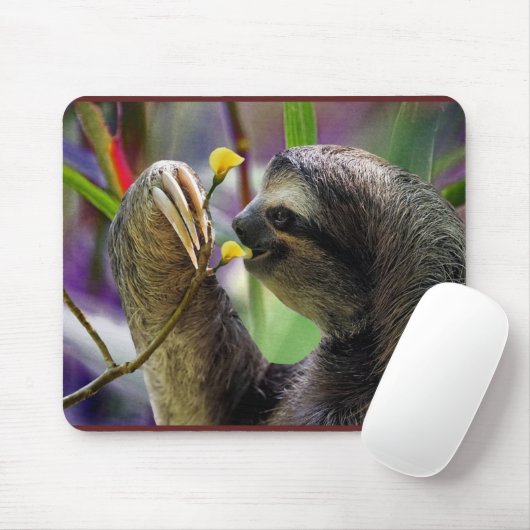 Drei-Toed Baum-Trägheit Mousepad (Mit Mouse)