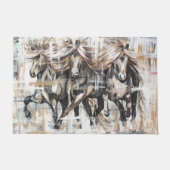 Drei Tölter Braun Fußmatte (Vorderseite)