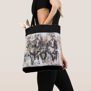 Drei Tölter Braun Tasche