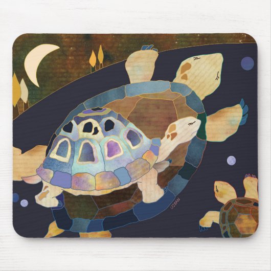 Drei Tortoises Mousepad (Vorne)