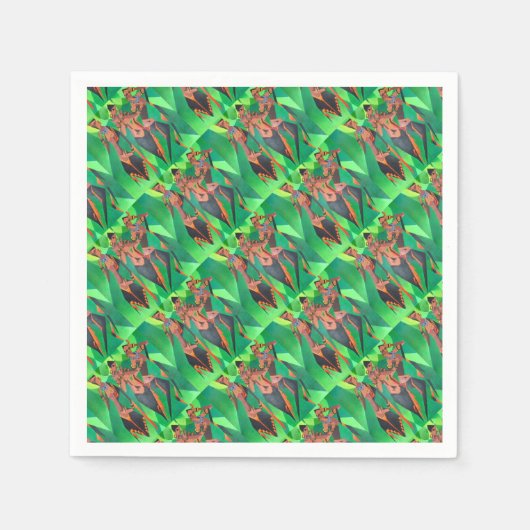 Drei traditionelle schwarze Frauen mit ethnischer  Serviette (Vorderseite)