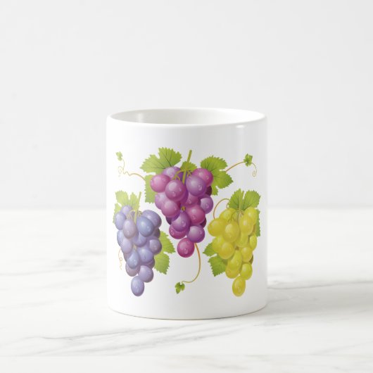 Drei Traubenbensätze Kaffeetasse (Mittel)