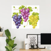 Drei Traubenbensätze Poster (Heimbüro)