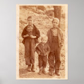 Drei traurige Jungs Poster (Vorne)