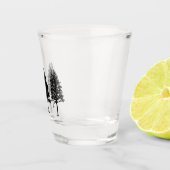 Drei Tree Shot Glas (Rechts)