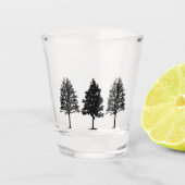 Drei Tree Shot Glas (Vorderseite)