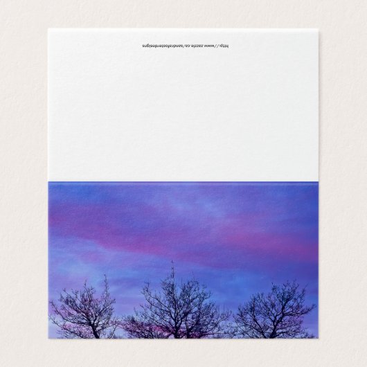 Drei Treppenkarte (Außenseite Aufgefaltet)