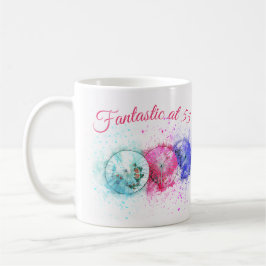 Drei tropische Getränke-Regenschirme "Fantastisch Kaffeetasse