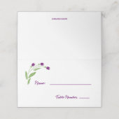 Drei Tulips Design-Platzkarte Platzkarte (Außenseite Aufgefaltet)