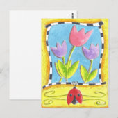 Drei Tulips Postkarte (Vorne/Hinten)