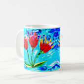 Drei Tulpen Kaffeetasse (Vorderseite Links)
