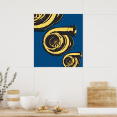 Drei Turbos Poster (Küche)
