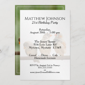 Drei Tweetend Finken TierVogelfotografie Einladung