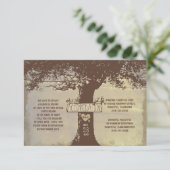 Drei Unterkünfte Begleitkarte (Stehend Vorderseite)