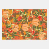 Drei unterschiedliche Herbstdesigns Geschenkpapier Set (Vorderseite 3)