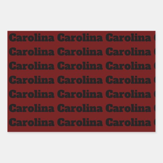 Drei verschiedene Designs für Ihren Namen Feminine Geschenkpapier Set (Vorderseite)