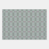 Drei verschiedene Gemustert Geschenkpapier Set (Vorderseite)