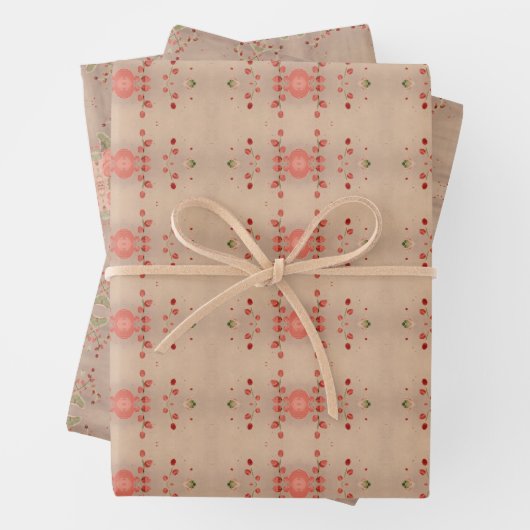 Drei verschiedene Muster Blatt Wrap (Beispiel)