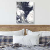 Drei verschiedene Taifune Leinwanddruck (Insitu (Schlafzimmer))