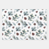 Drei verschiedene Weihnachtsmuster Geschenkpapier Set (Vorderseite 2)