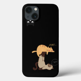 Drei verspielte Katzen iPhone-Hülle – Minimalistis Case-Mate iPhone Hülle