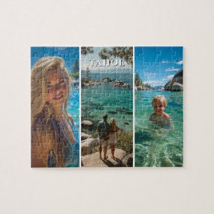 Drei vertikale Streifen Boho-Foto 8x10 Puzzle