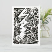 Drei Viertel Flachkarte (Stehend Vorderseite)