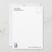 Drei Viertel Flachkarte (Rückseite)