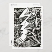 Drei Viertel Flachkarte (Vorne/Hinten)