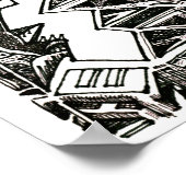 Drei Viertel Poster (Ecke)