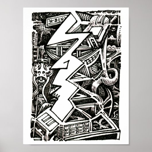 Drei Viertel Poster (Vorne)