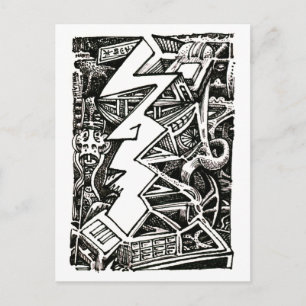 Drei Viertel Postkarte