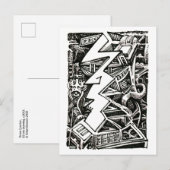 Drei Viertel Postkarte (Vorne/Hinten)