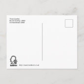 Drei Viertel Postkarte (Rückseite)