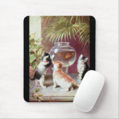 Drei viktorianische Kätzchen Mousepad (Mit Mouse)