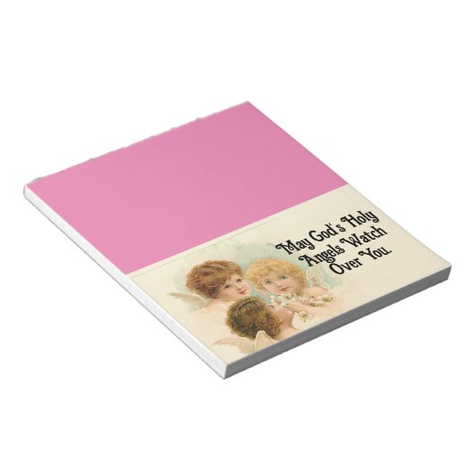 Drei Vintage Engel Notepad Notizblock (angewinkelt)